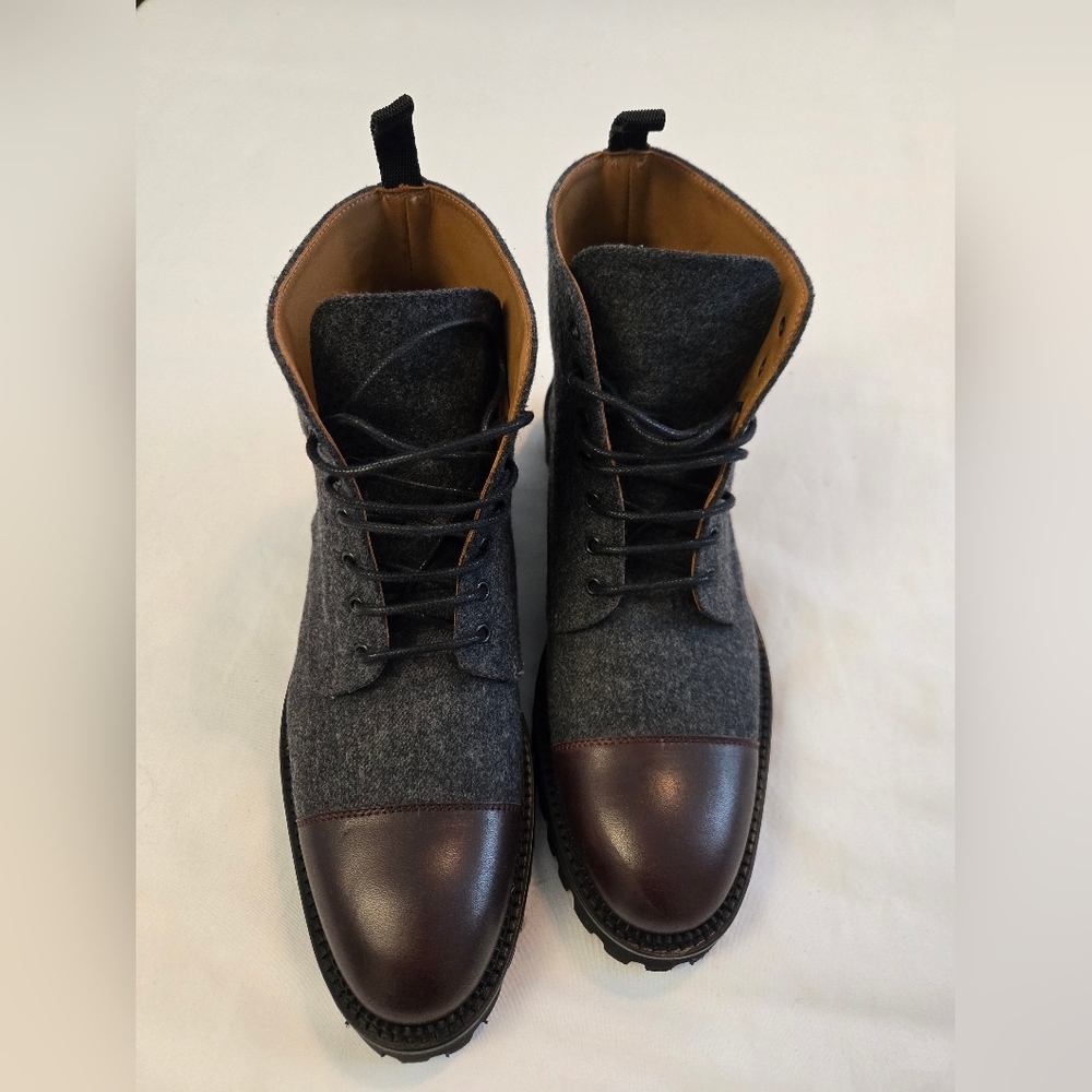 TAFT Jill Boot In Grey/Oxblood